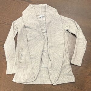 Barefoot Dreams Cozy Tan Women's Cardigan